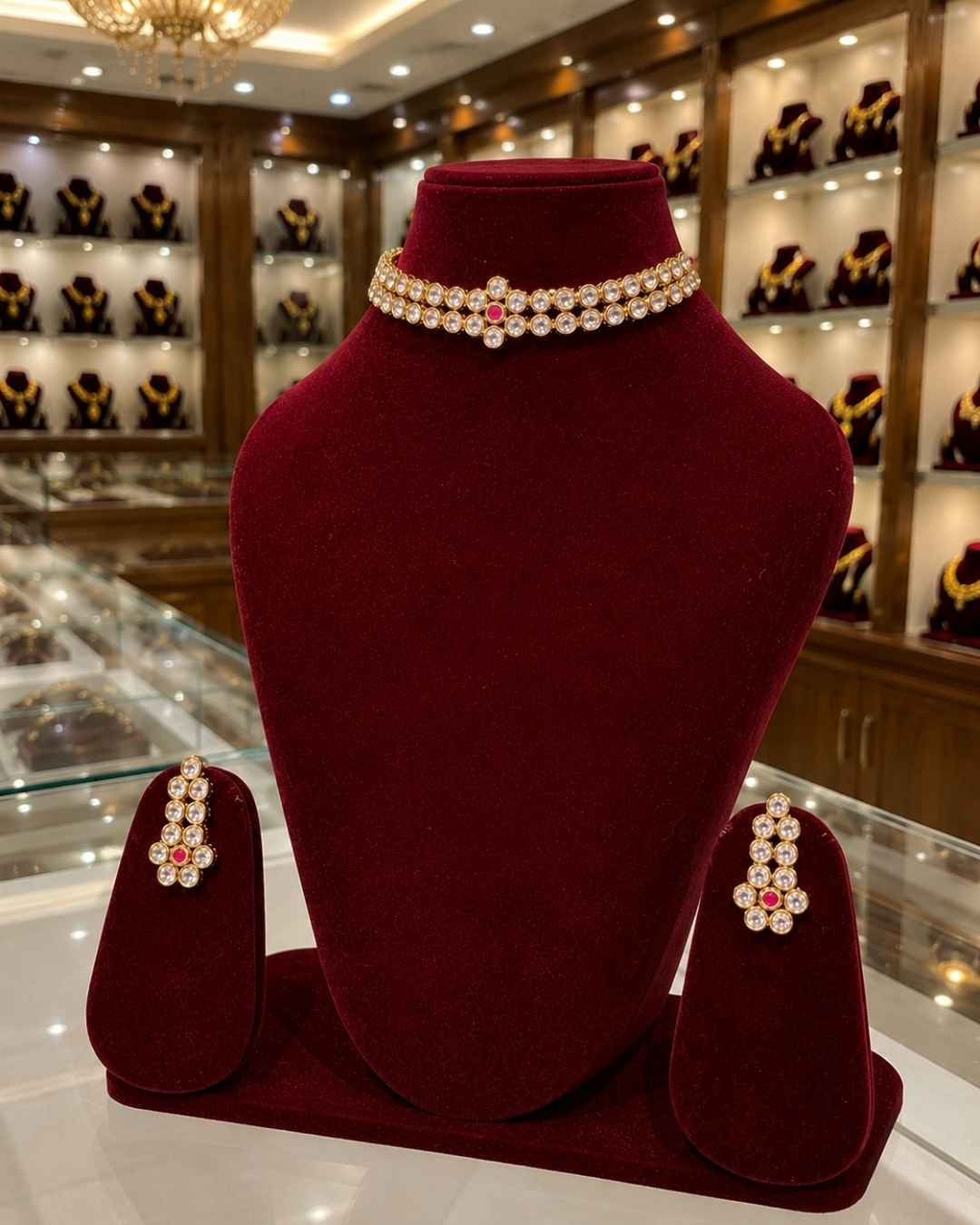 Rajwada Kundan Choker NS-34