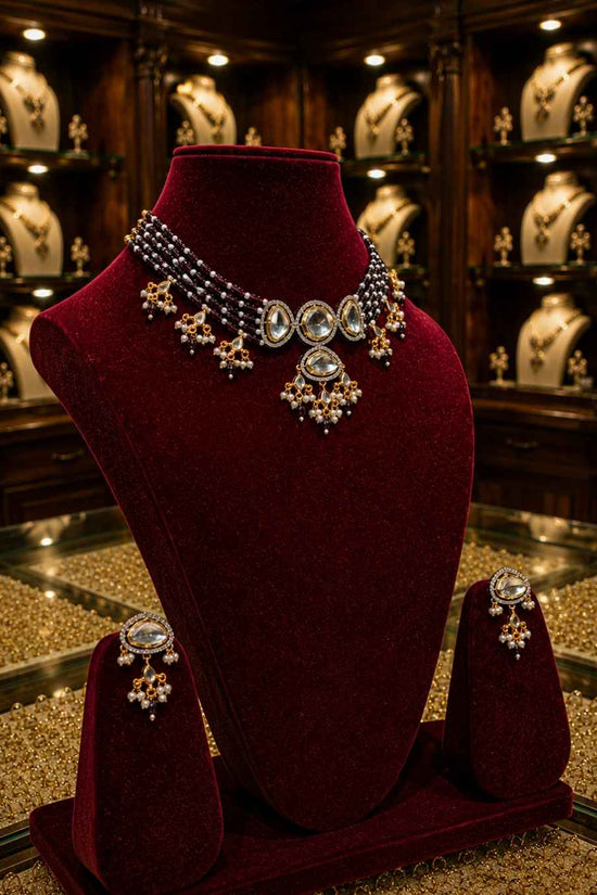 Rajwada Kundan Choker NS-17
