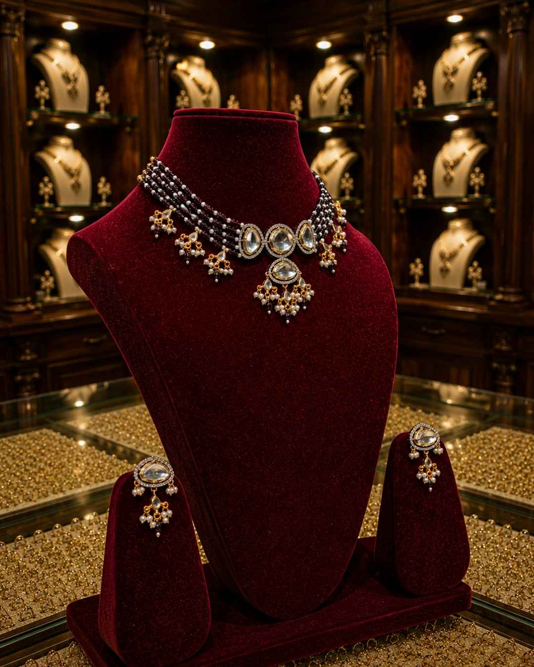 Rajwada Kundan Choker NS-17