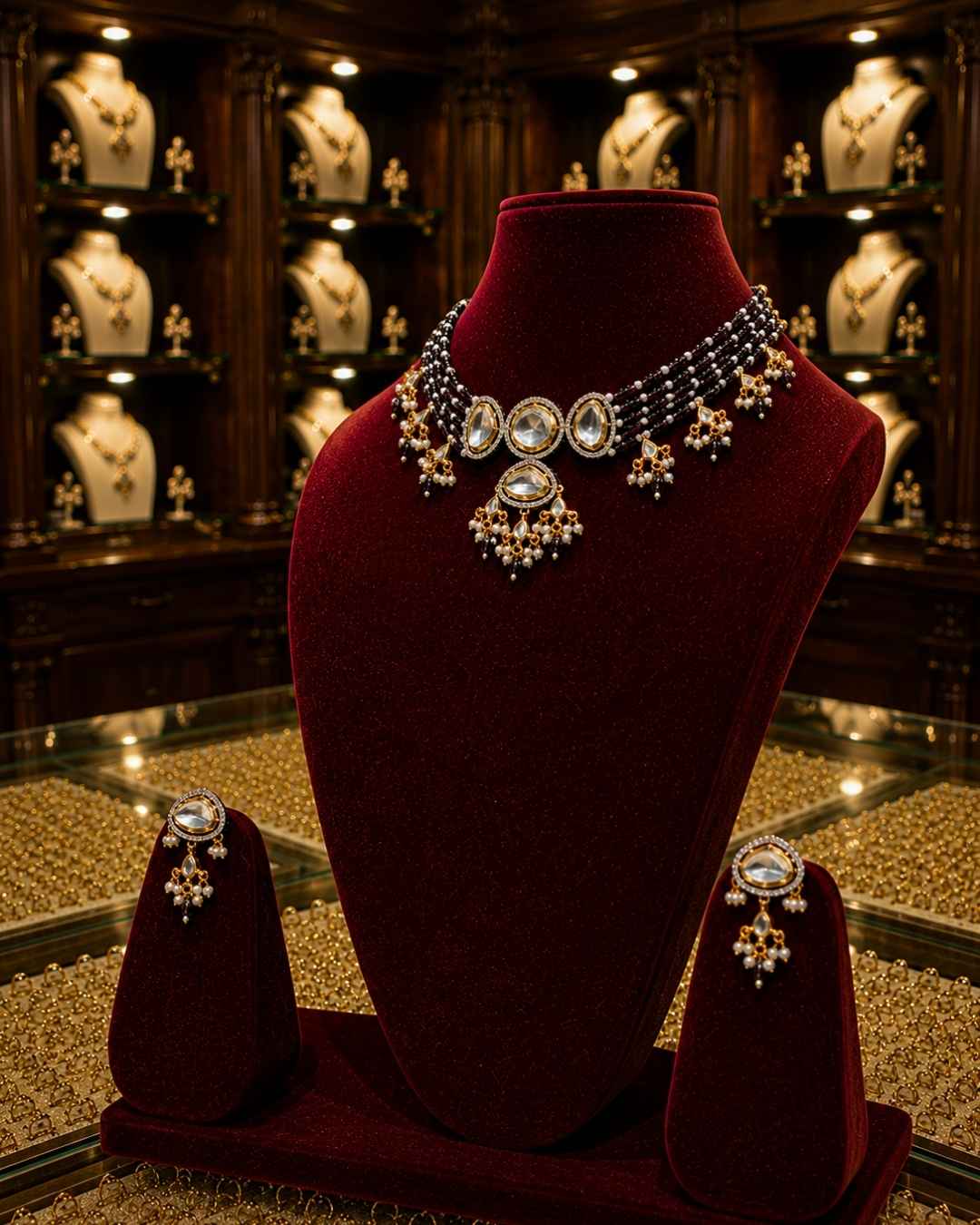 Rajwada Kundan Choker NS-17