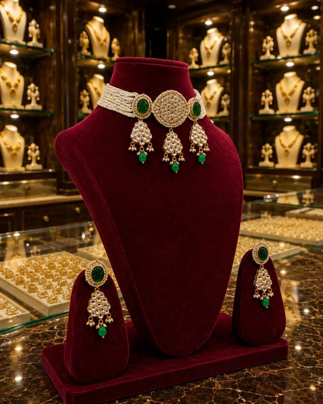 Rajwada Kundan Choker NS-22