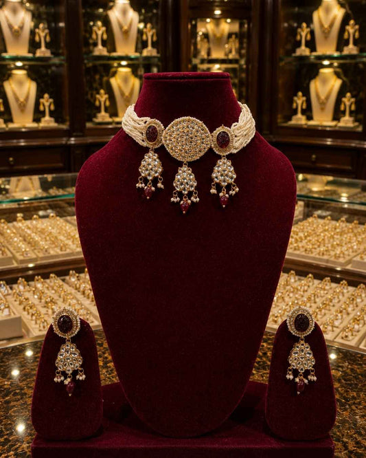 Rajwada Kundan Choker NS-23