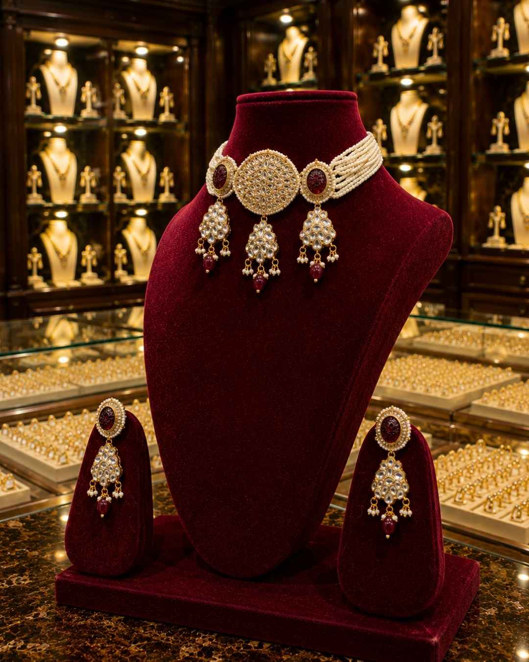 Rajwada Kundan Choker NS-23
