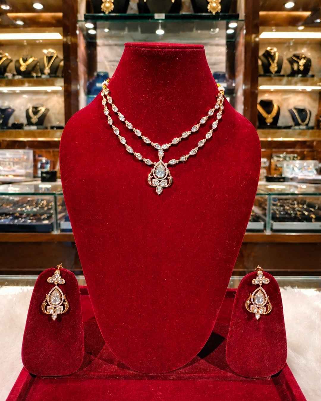 Kundal-Polki Short Necklace NS-1