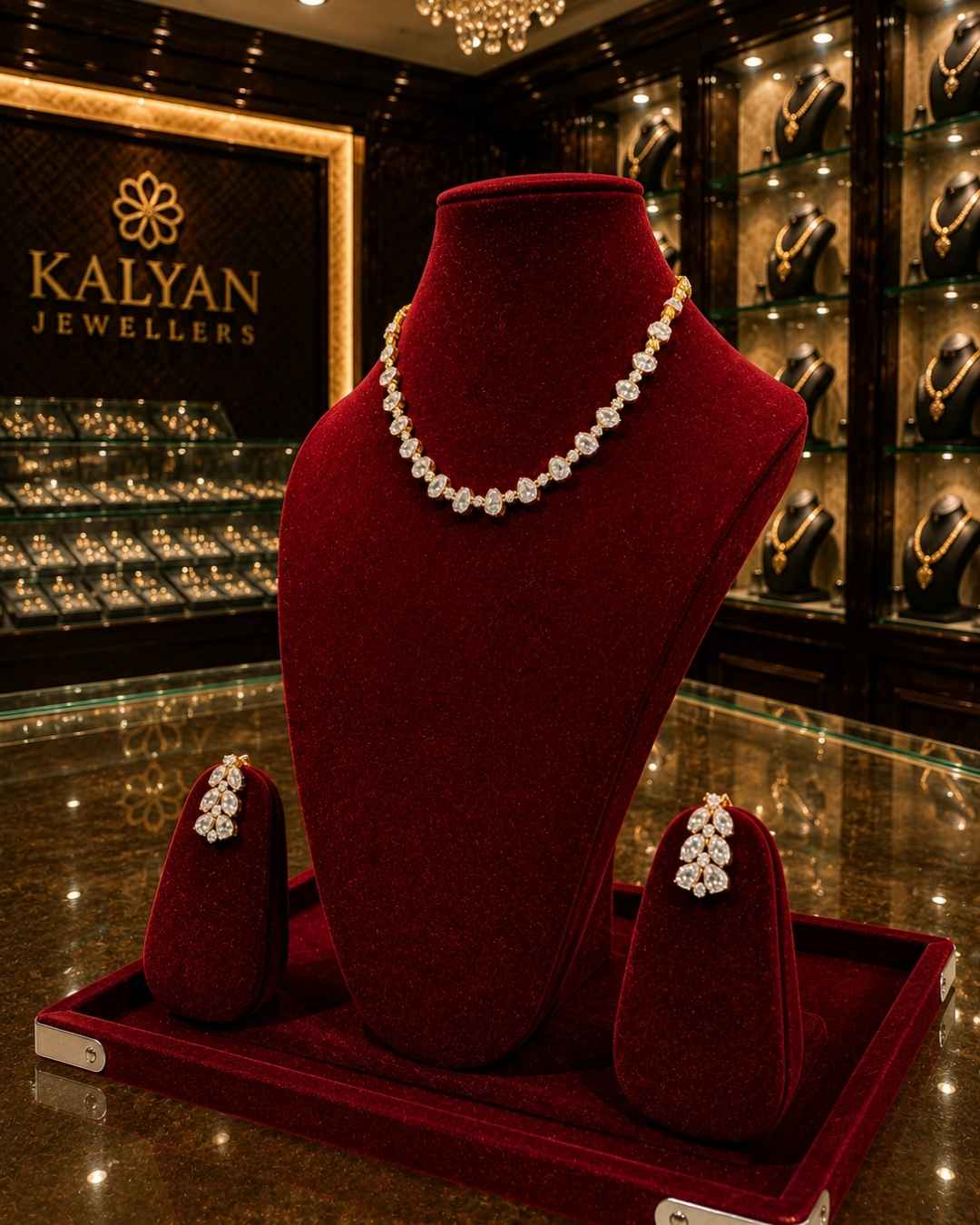 Kundal-Polki Short Necklace NS-10
