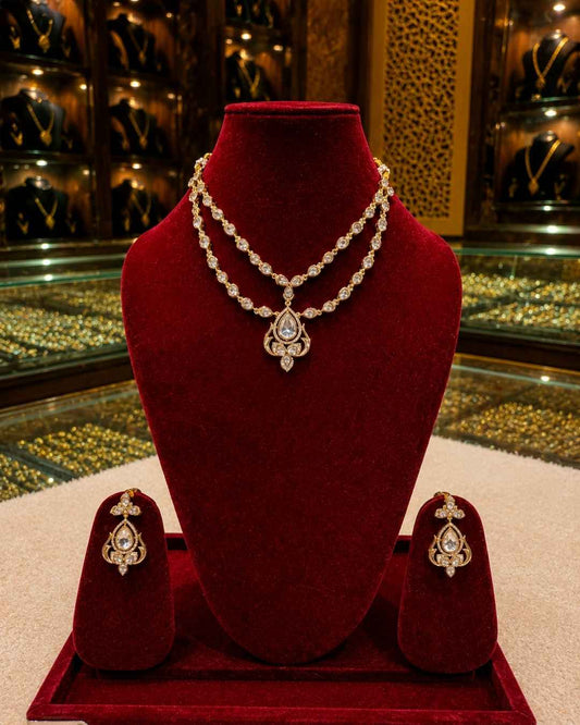 Kundal-Polki Short Necklace NS-11