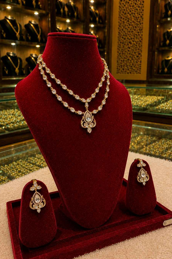 Kundal-Polki Short Necklace NS-11