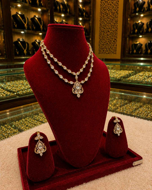 Kundal-Polki Short Necklace NS-11