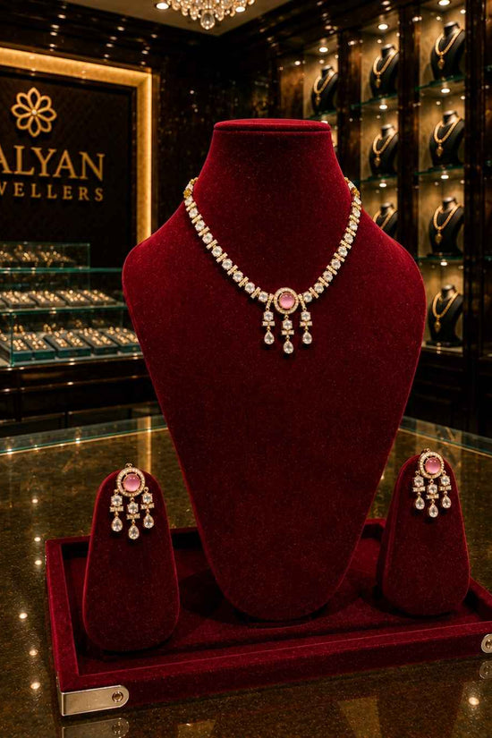 Kundal-Polki Short Necklace NS-12