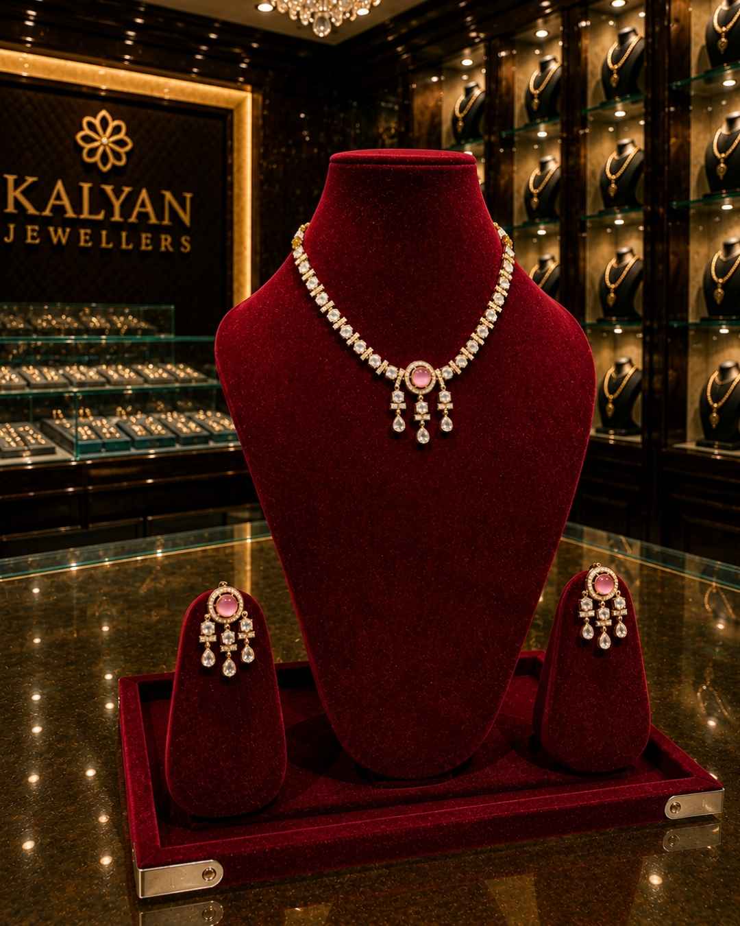 Kundal-Polki Short Necklace NS-12