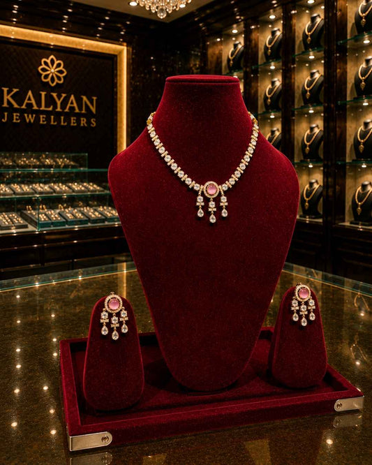 Kundal-Polki Short Necklace NS-12