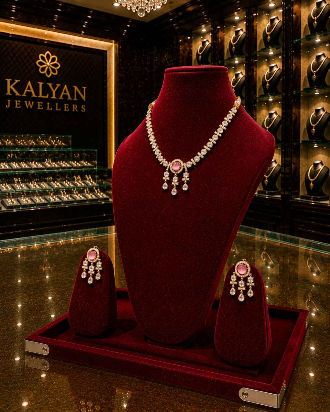 Kundal-Polki Short Necklace NS-12