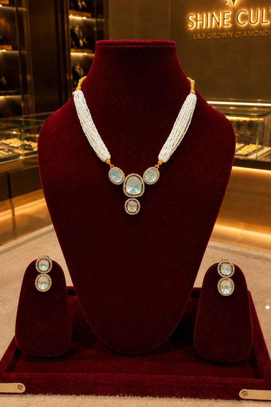 Kundal-Polki Short Necklace NS-13