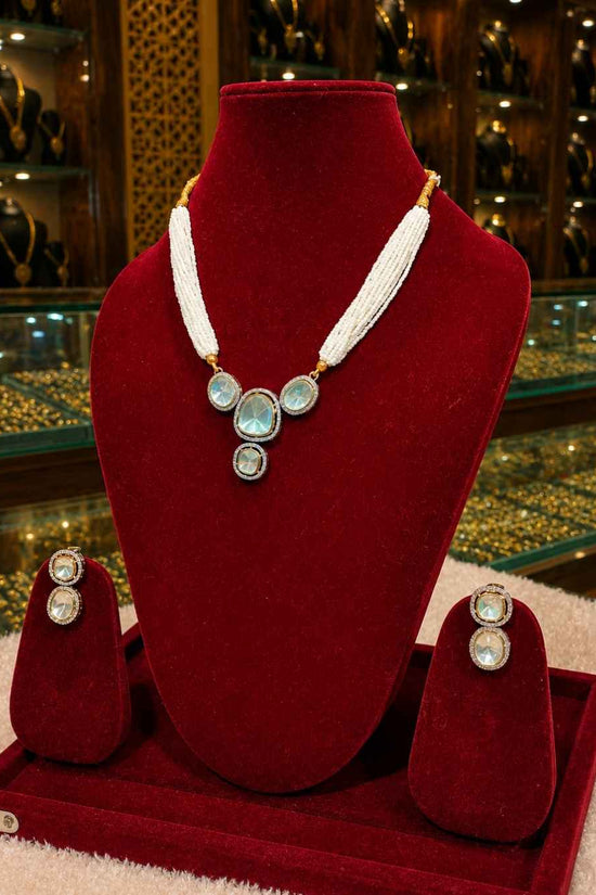 Kundal-Polki Short Necklace NS-13