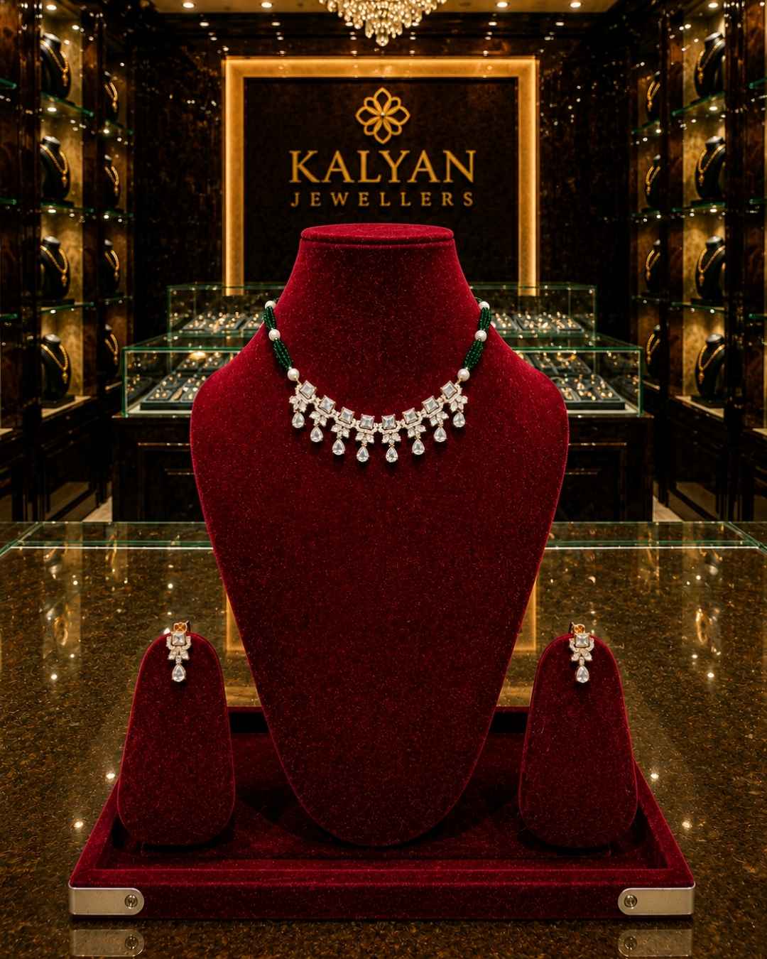 Kundal-Polki Short Necklace NS-14