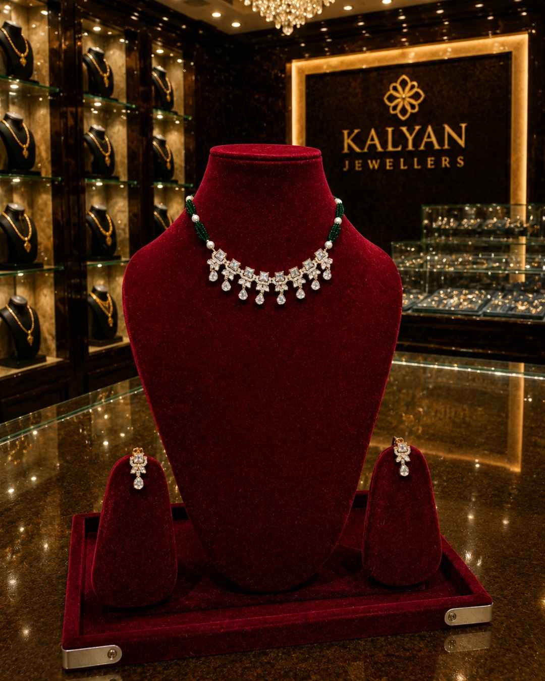 Kundal-Polki Short Necklace NS-14