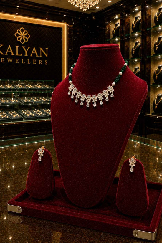 Kundal-Polki Short Necklace NS-14