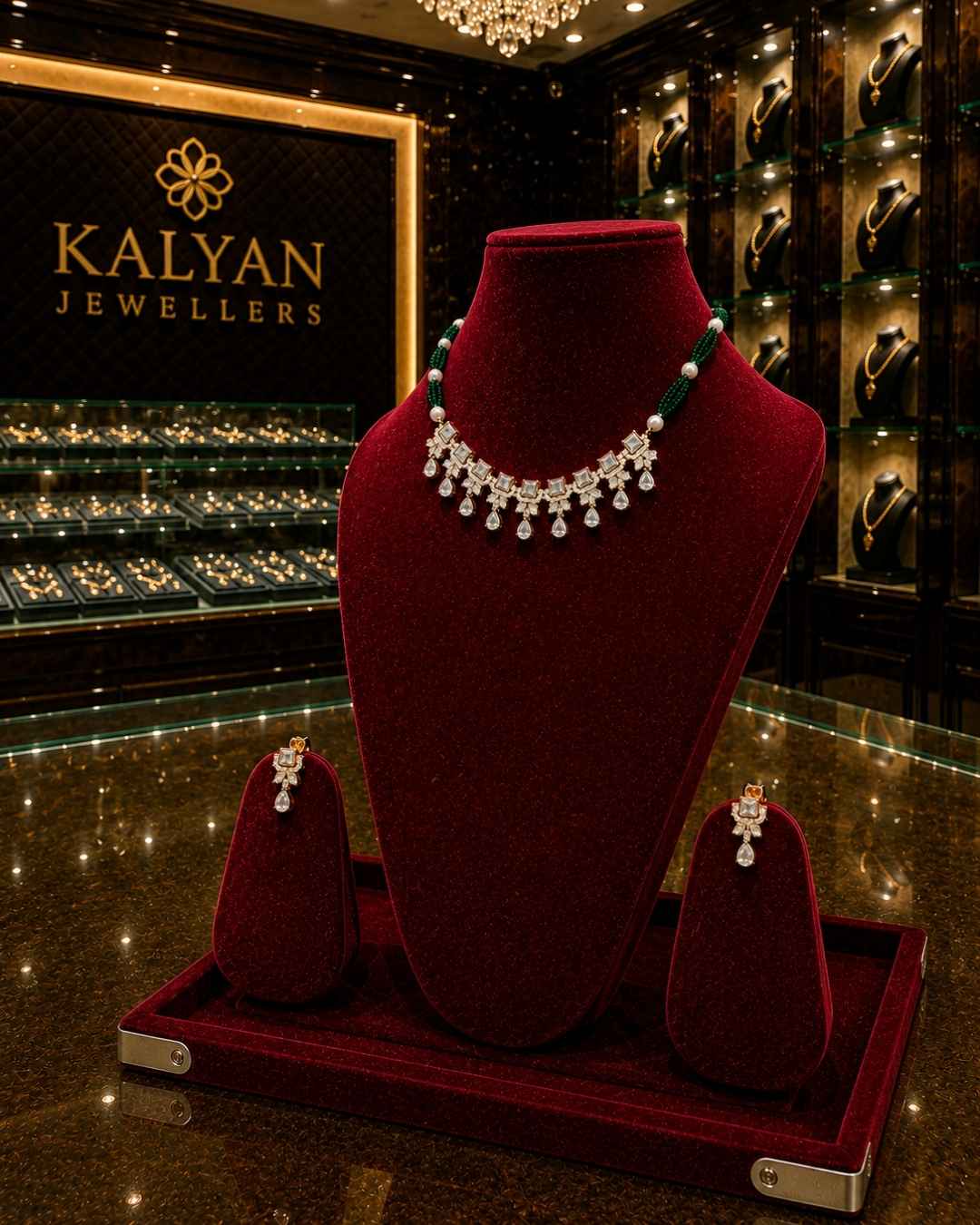 Kundal-Polki Short Necklace NS-14