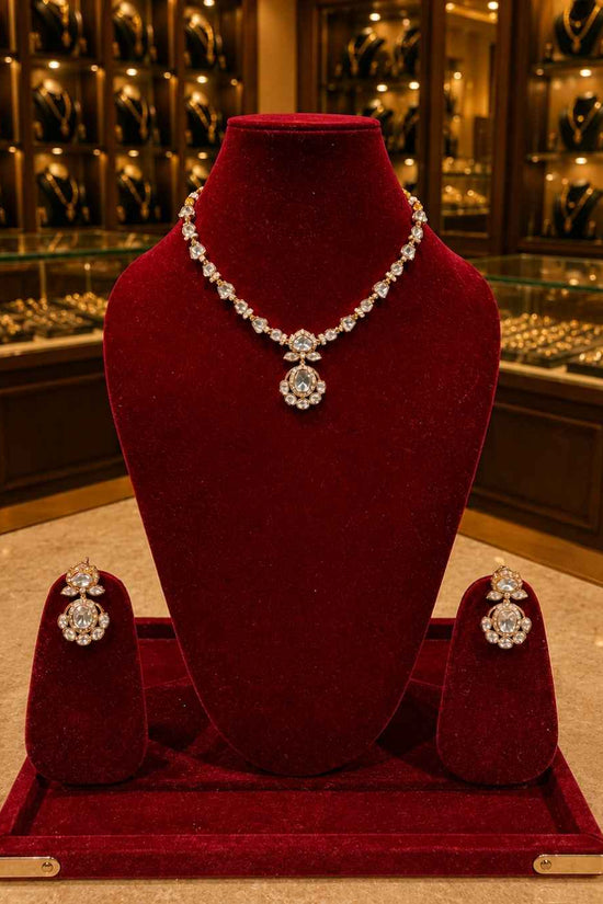 Kundal-Polki Short Necklace NS-15