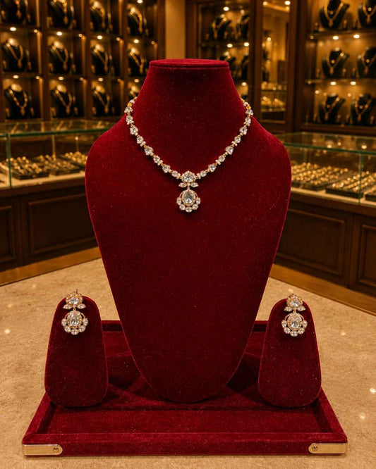 Kundal-Polki Short Necklace NS-15