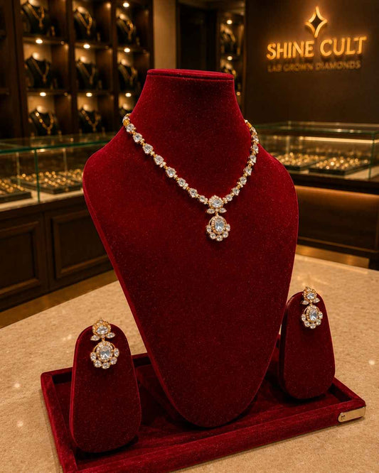 Kundal-Polki Short Necklace NS-15