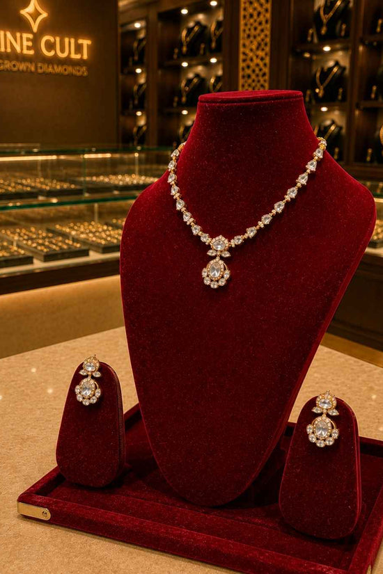 Kundal-Polki Short Necklace NS-15