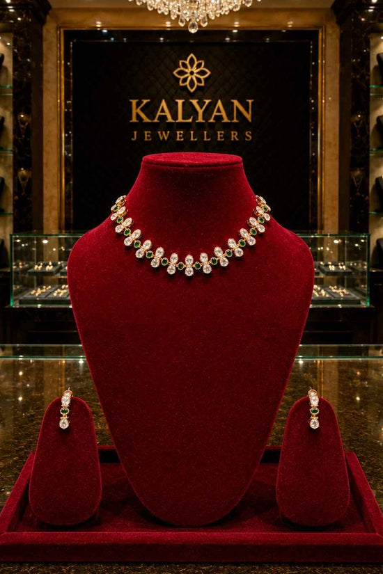 Kundal-Polki Short Necklace NS-16