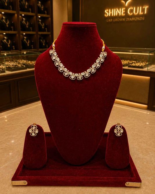 Kundal-Polki Short Necklace NS-17