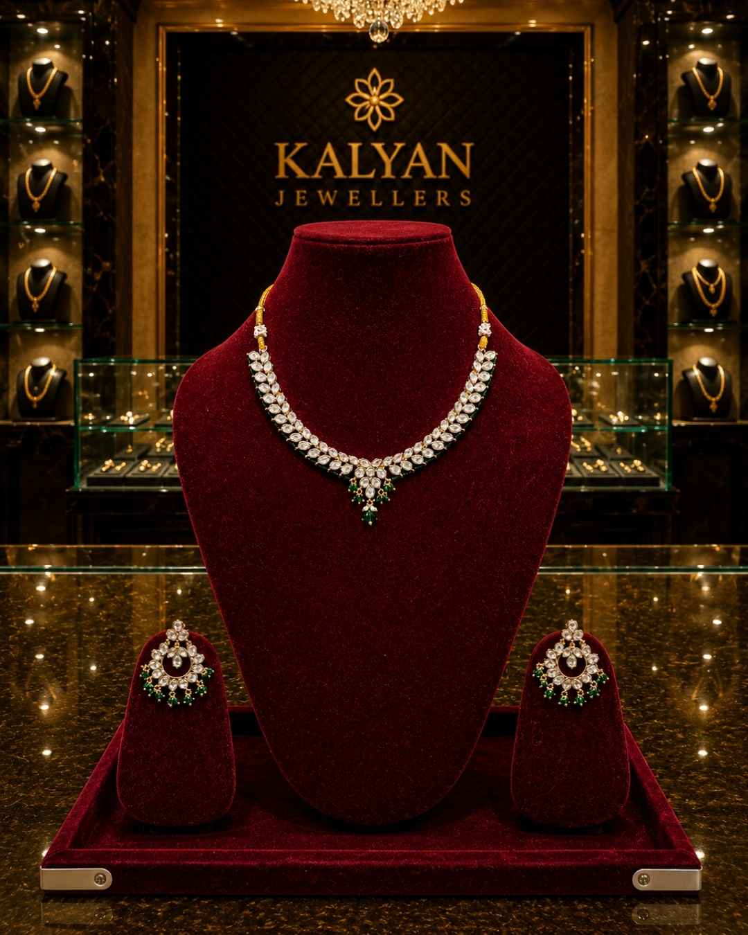 Kundal-Polki Short Necklace NS-18
