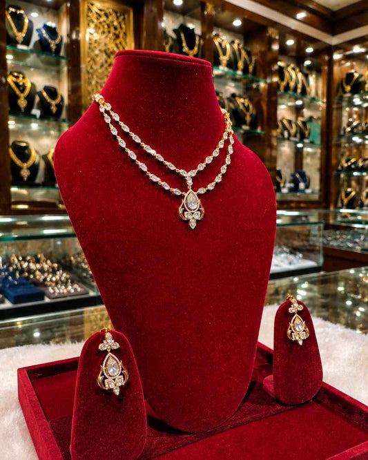 Kundal-Polki Short Necklace NS-1