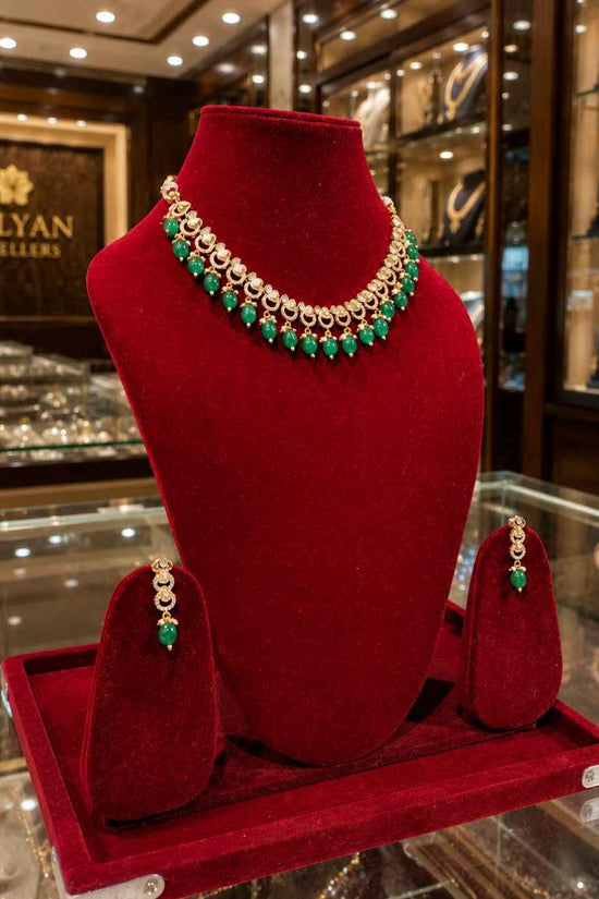 Kundal-Polki Short Necklace NS-2