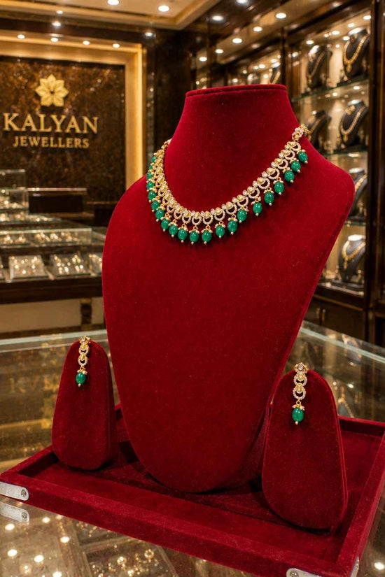 Kundal-Polki Short Necklace NS-2