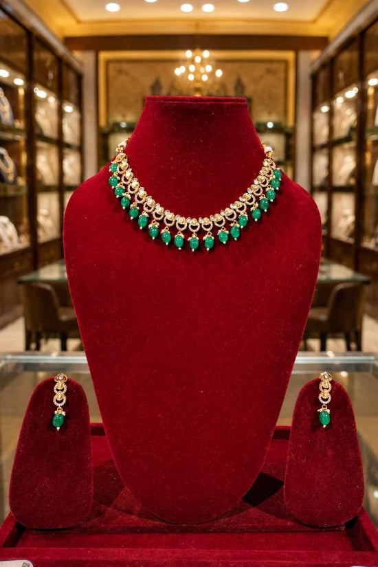 Kundal-Polki Short Necklace NS-2