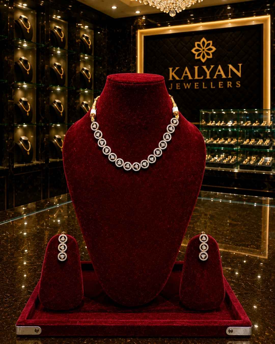 Kundal-Polki Short Necklace NS-20