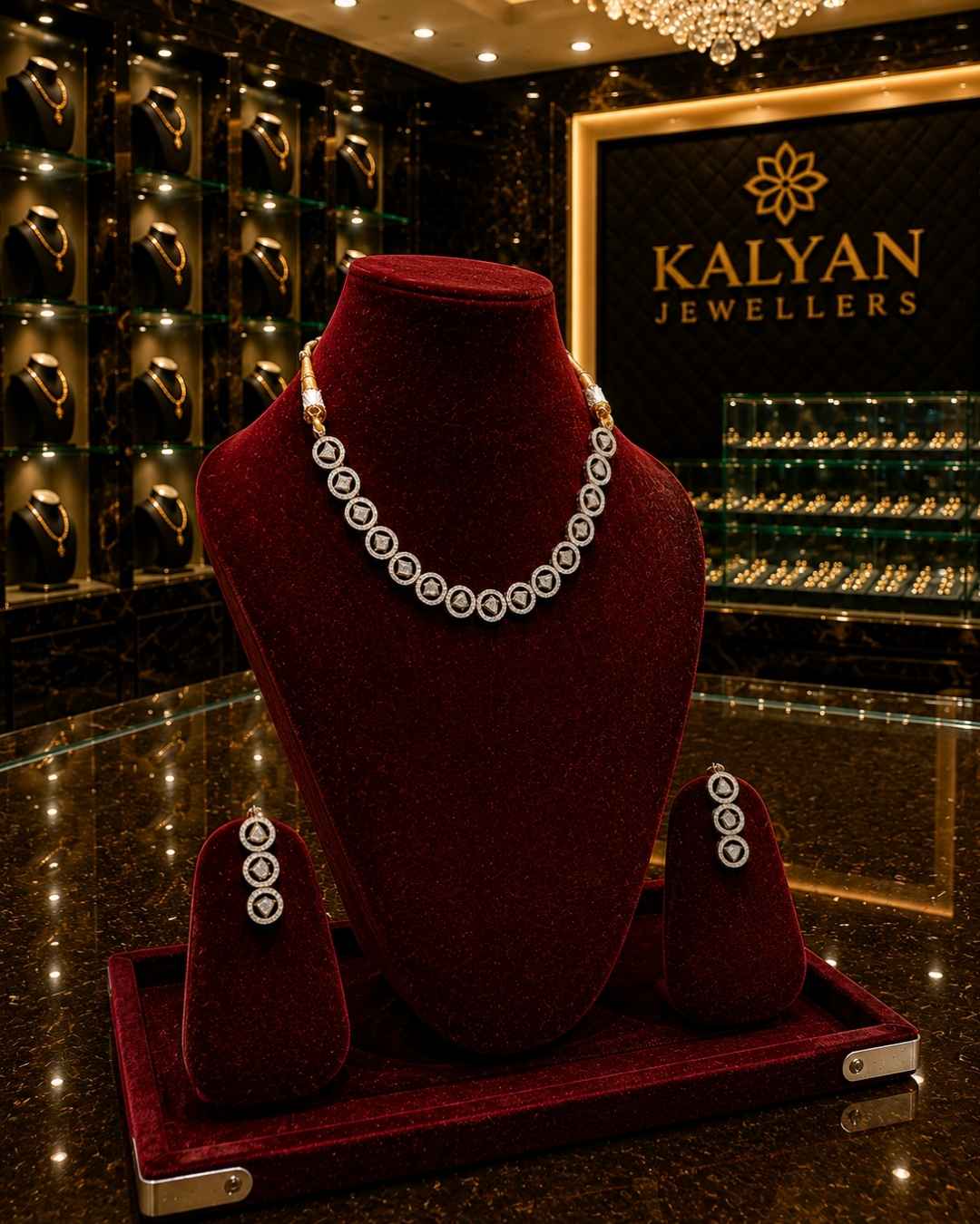 Kundal-Polki Short Necklace NS-20
