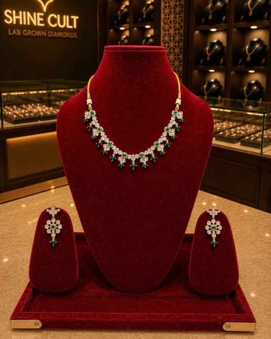 Kundal-Polki Short Necklace NS-21