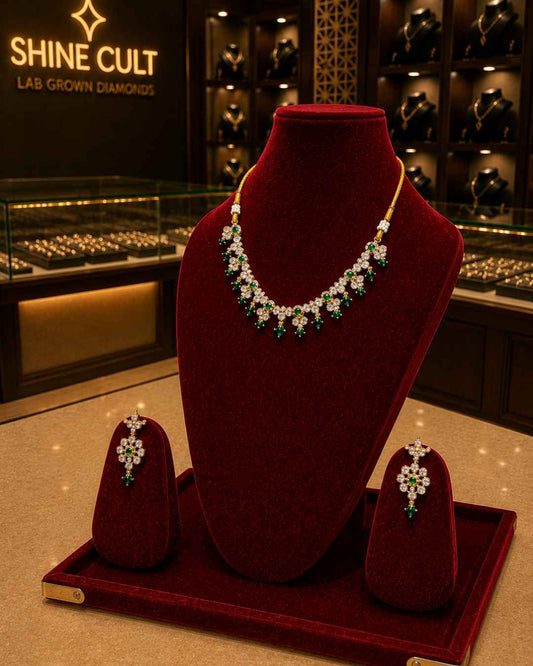 Kundal-Polki Short Necklace NS-21
