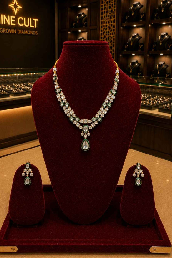 Kundal-Polki Short Necklace NS-23