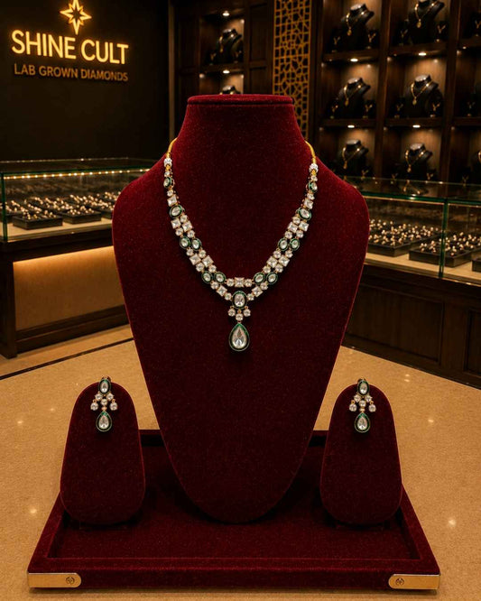 Kundal-Polki Short Necklace NS-23