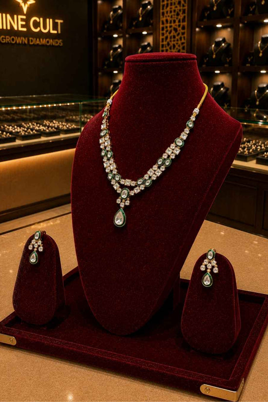 Kundal-Polki Short Necklace NS-23