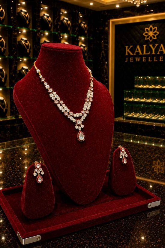 Kundal-Polki Short Necklace NS-24