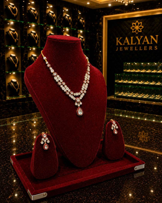 Kundal-Polki Short Necklace NS-24