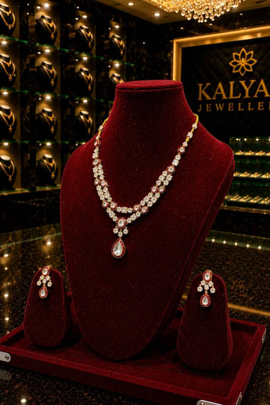 Kundal-Polki Short Necklace NS-24