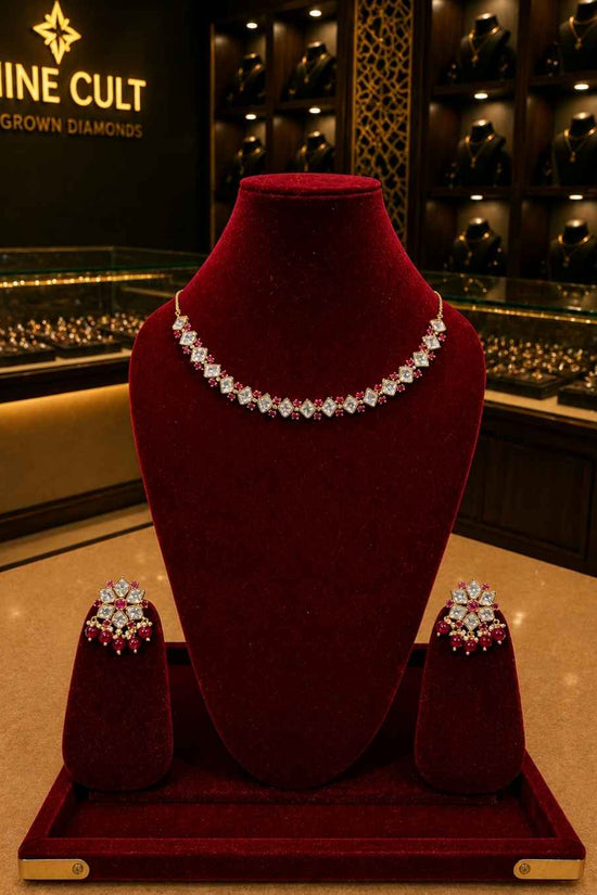 Kundal-Polki Short Necklace NS-25