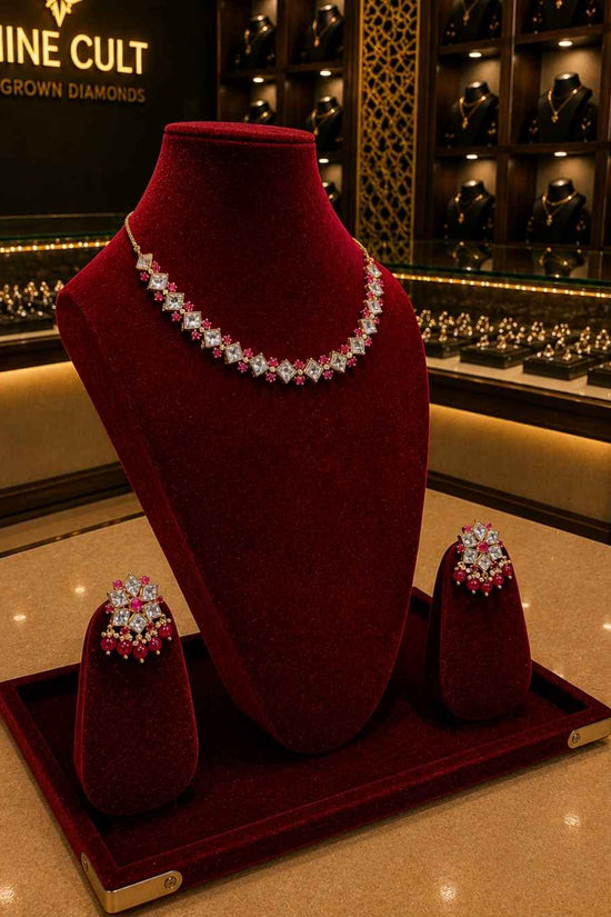 Kundal-Polki Short Necklace NS-25