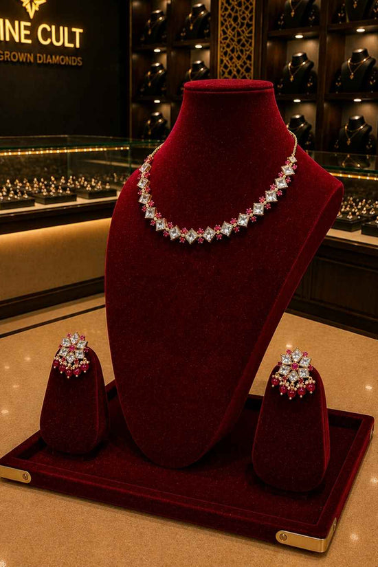 Kundal-Polki Short Necklace NS-25
