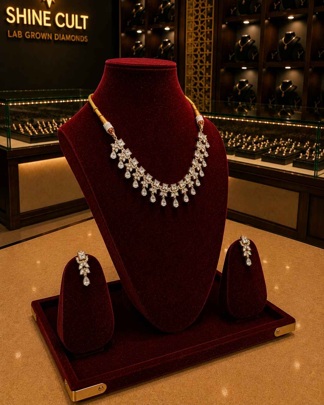 Kundal-Polki Short Necklace NS-26