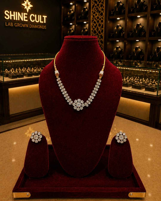 Kundal-Polki Short Necklace NS-28