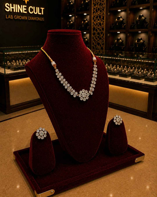 Kundal-Polki Short Necklace NS-28