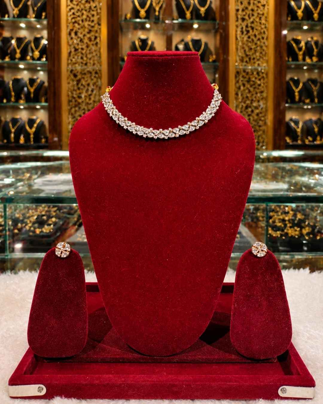 Kundal-Polki Short Necklace NS-3